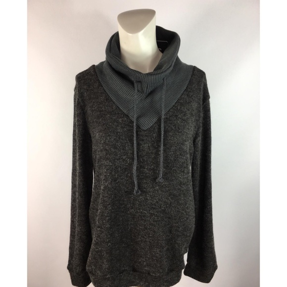 Wsgyj Sweaters - Wsgyj Stretchy Fuzzy Knit Cowl Neck Sweater